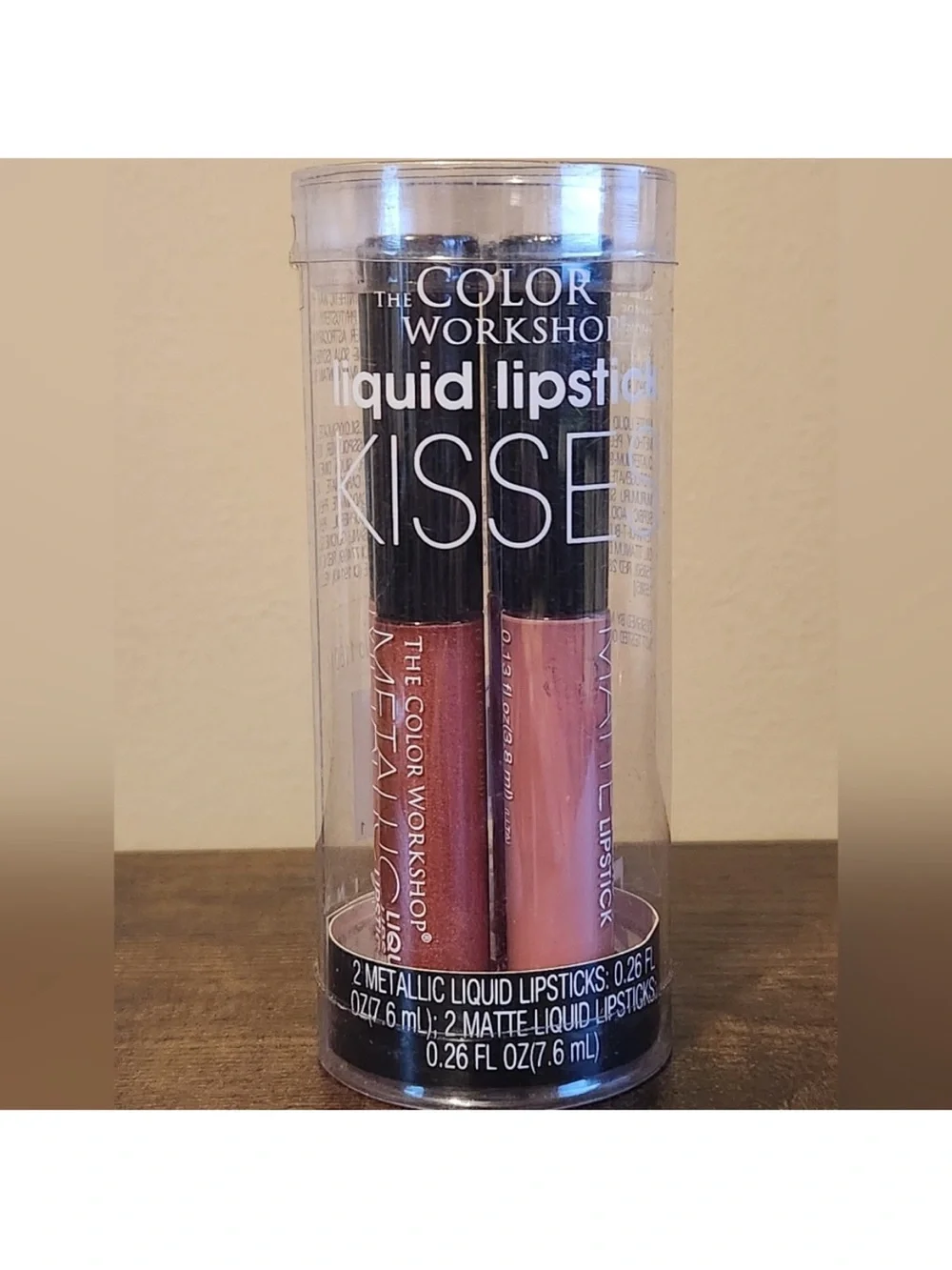 The Color Workshop Liquid Lipstick Duo - Metallic Rose & Dusty Mauve